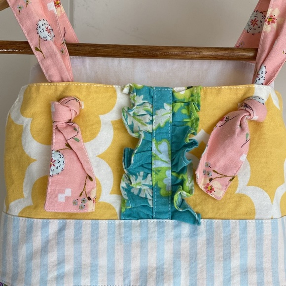 Multi Fabric Sun Dress Girl’s Size 6 - Picture 5 of 9